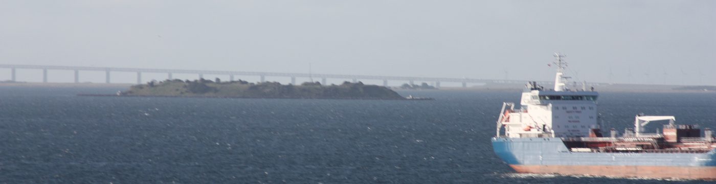 Øresundsbroen set fra Kastrup Søbad